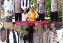 Kapolres Lhokseumawe Salurkan Kursi Roda dan Santunan kepada Dua Lansia