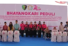 Ketua Umum Bhayangkari Serahkan 6.000 Paket Sembako untuk Masyarakat