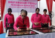 Sebanyak 82 Sumur Bor dan Instalasi Air Bersih Bhayangkari Peduli Diresmikan