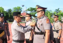 Kapolres Aceh Utara Pimpin Sertijab, Jabatan Adalah Amanah