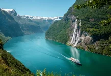 Kapal Pesiar di Geirangerfjord, Wisata Ikonik yang Kini Makin Ramah Lingkungan