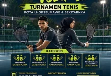 Komite Olahraga Masyarakat Indonesia (KORMI) Lhokseumawe Gelar Turnamen Tenis