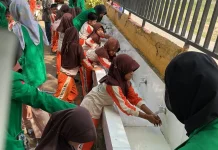Health Campaign SATRIA Ajak Siswa SDN 9 Dewantara Rajin Cuci Tangan