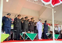 Kapolres Lhokseumawe Hadiri Upacara HUT ke-81 TNI, Perkuat Sinergi TNI-Polri