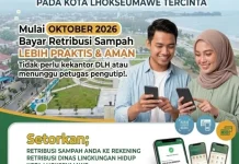 DLH Lhokseumawe Terapkan Pembayaran Retribusi Sampah Melalui Rekening Resmi