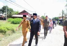 Jalan Sungai Raya–Gajah Mentah Aceh Timur Mulai Diaspal