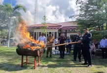 Polres Bireuen Musnahkan Sabu dan Ganja