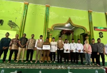 Kemenag dan Multipihak Resmikan PLTS Atap di Masjid Nurul Iman Aceh Tamiang