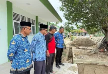 Kakankemenag Aceh Timur Tinjau Progres MTsN 7 dan MIN 23