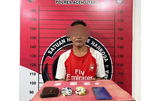 Pria Meurah Mulia diduga Pengedar Sabu Diamankan Polisi