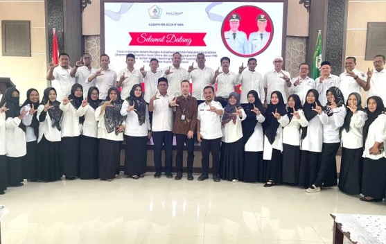 Pemkab Aceh Utara Launching Bapenda dan Pembayaran PBB Secara Online