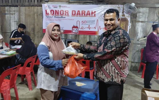 Donor Darah Spesial Ramadhan, Elmansyur Peduli Kumpulkan 35 Kantong Darah di Dewan