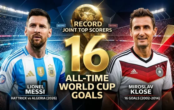 Hattrick ke Gawang Aljazair, Messi Samai Rekor 16 Gol Klose di Piala Dunia