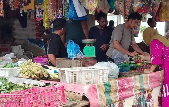Harga Barang Komoditi di Pasar Lhokseumawe Stabil