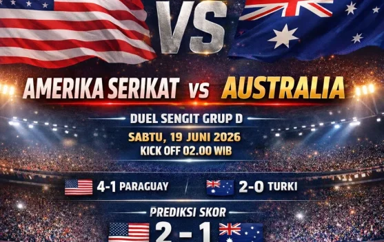 Amerika Serikat vs Australia: Duel Penentu Puncak Grup D Piala Dunia 2026