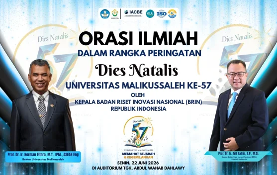 Kepala BRIN RI akan Orasi Ilmiah di Dies Natalis ke-57 Unimal