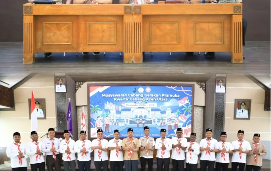 Tarmizi Terpilih Aklamasi Pimpin Pramuka Aceh Utara