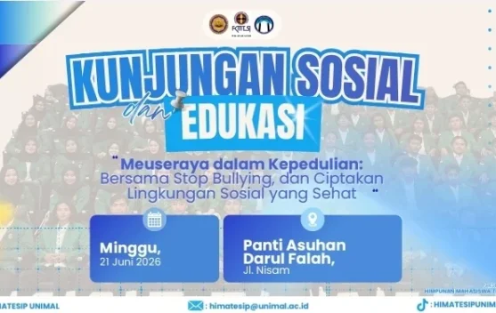 HIMATESIP Unimal Gelar Kunjungan Sosial dan Edukasi di Panti Asuhan