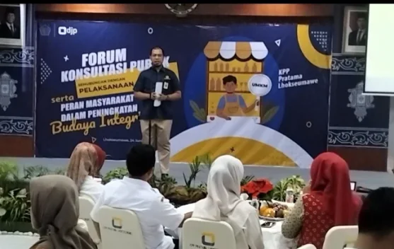 KPP Pratama Lhokseumawe Gelar Forum Konsultasi Publik dan Budaya Integritas