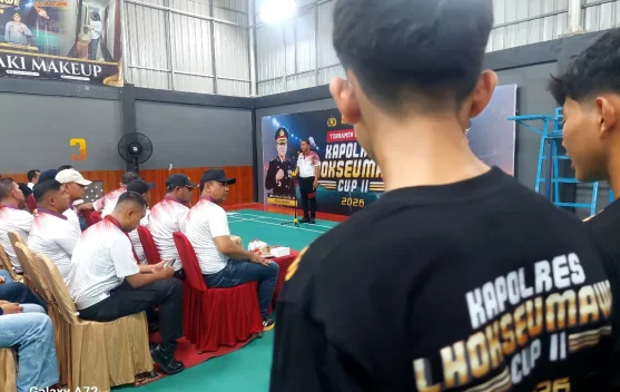 Kapolres Lhokseumawe Resmi Buka Turnamen Badminton Kapolres Cup II