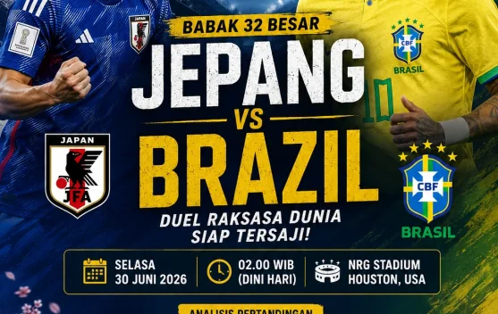 Brasil vs Jepang di Babak 32 Besar: Samurai Biru Siap Uji Kedigdayaan Selecao