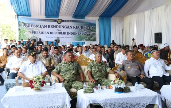 Presiden Prabowo Resmikan Bendungan Krueng Keureuto Aceh Utara