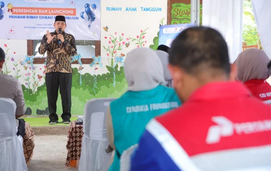 PT. Pertamina Hulu Energi North Sumatra Offshore Edukasi Anak Desa Kuala Cangkoi