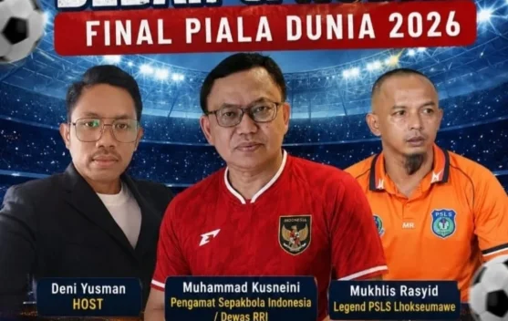 Kadisporapar Aceh Utara Dukung Nobar Final Piala Dunia RRI Lhokseumawe