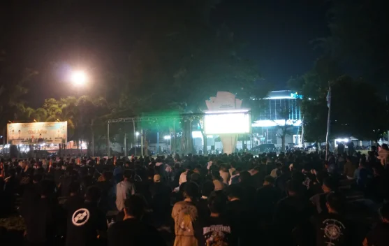 Ribuan Warga Padati Nobar Final Piala Dunia Langsa