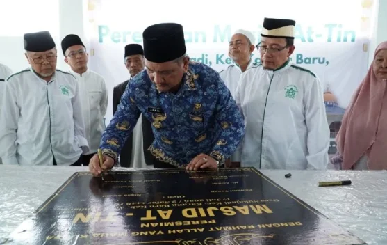 Bupati Armia Resmikan Masjid At-Tin, Harapan Baru Pascabencana