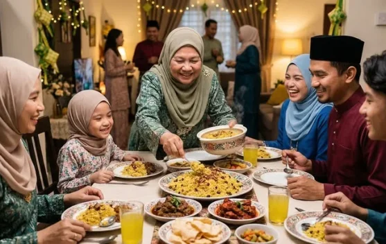 Hangatnya Makan Bersama Keluarga