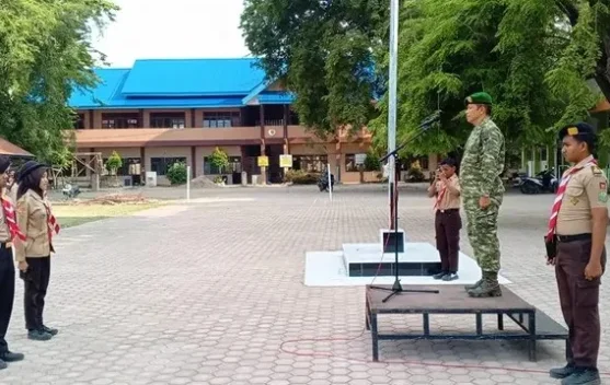 Upacara Pembukaan Korps Kadet Republik Indonesia di SMAN 1 Lhokseumawe