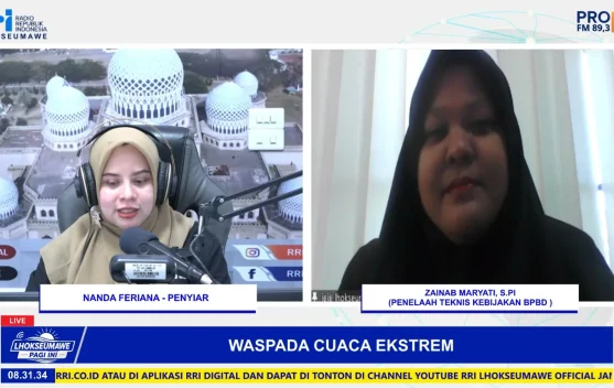 BPBD Lhokseumawe Imbau Warga Siaga Hadapi Potensi Cuaca Ekstrem