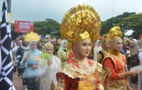 Pawai Budaya dan Drum Band Meriahkan HUT RI di Lhokseumawe