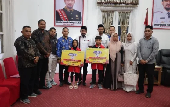 Dua Pelajar Aceh Timur Wakili Aceh di O2SN Nasional