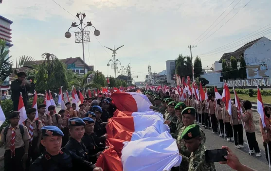 Kirab Merah Putih, Lhokseumawe Tegaskan Semangat Persatuan