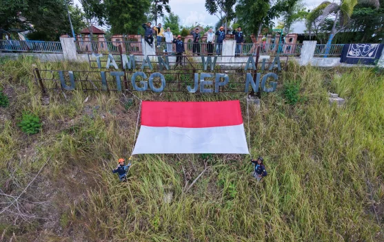 Ekspedisi Merah Putih Mapala Unimal Sentuh Air Terjun dan Goa Jepang
