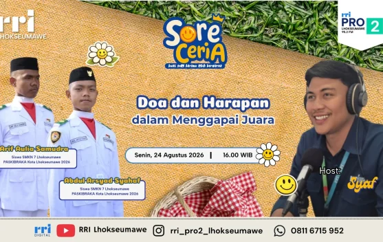 Paskibraka Kota Lhokseumawe 2026 Berbagi Cerita dan Harapan di RRI