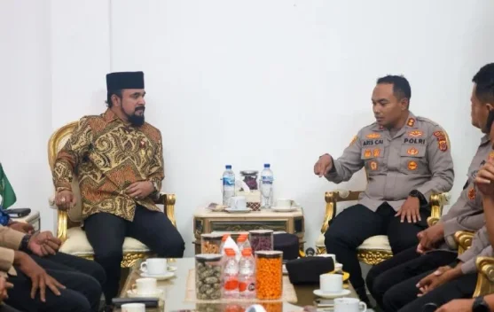 Al-Farlaky dan Kapolres Aceh Timur Perkuat Kamtibmas