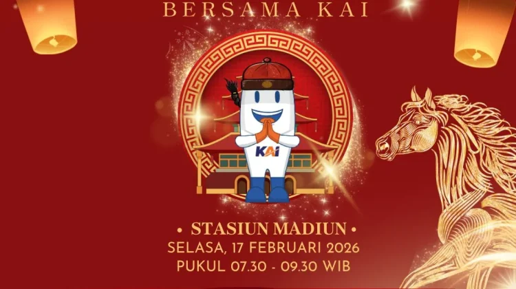 Libur Panjang Imlek 2026, Penumpang Daop 7 Madiun Meningkat