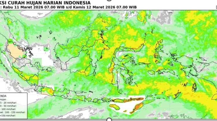 Cuaca Madiun Raya 20-22 Maret Didominasi Berawan dan Hujan Intensitas Ringan