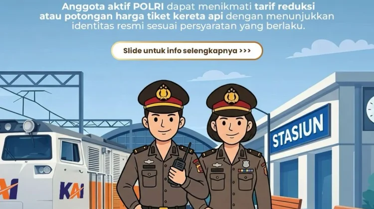 KAI Daop 7 Madiun Informasikan Kewajiban Registrasi Ulang Tarif Reduksi TNI-POLRI