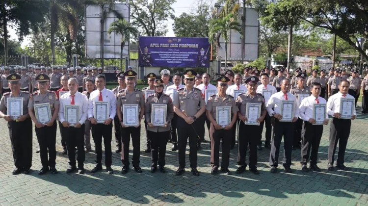 Polres Magetan Beri Penghargaan untuk Anggota dan Warga Usai Operasi Ketupat 2026