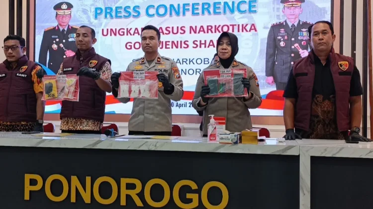 Polres Ponorogo Ungkap Kasus Narkoba Terbesar, Amankan 3 Ons Sabu