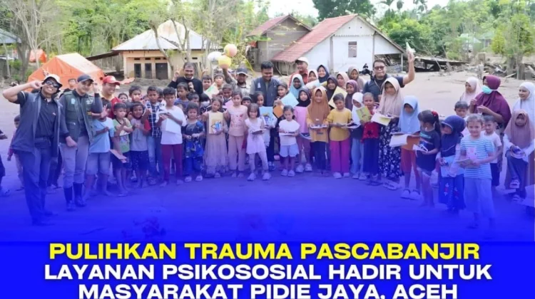 Aria Bantu Korban Banjir Aceh lewat Dukungan Psikososial