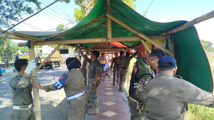 Satpol PP Ponorogo Lakukan Penertiban Lapak Disinyalir Melanggar Aturan