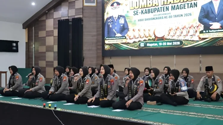 Lomba Hadrah di Magetan Jadi Ruang Kolaborasi Polisi dan Masyarakat