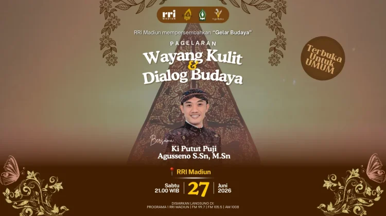 Gelar Budaya RRI Madiun Hadirkan Pertunjukan Wayang Kulit Semalam Suntuk
