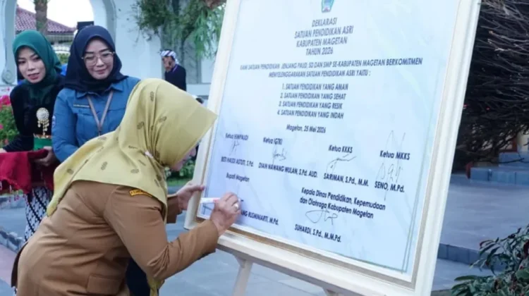 Sekolah di Magetan Deklarasikan Lingkungan Belajar Aman, Bersih dan Sehat
