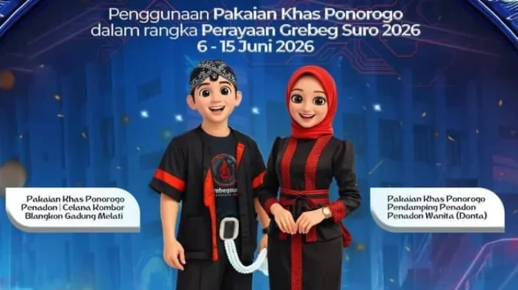 ASN di Ponorogo Kenakan Pakaian Penadon selama Event Grebeg Suro
